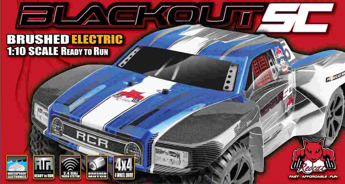 Redcat Blackout SC RC Truck - 1:10 Brushed Electric Short Course Truck - Image 16