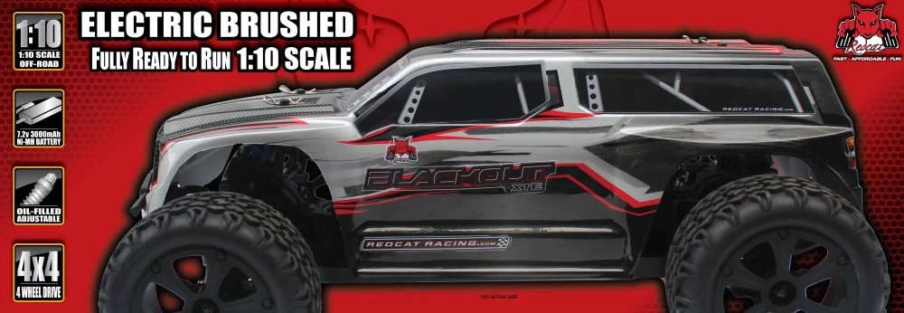 Redcat Blackout XTE RC Truck - 1:10 Brushed Electric Monster Truck - Image 24